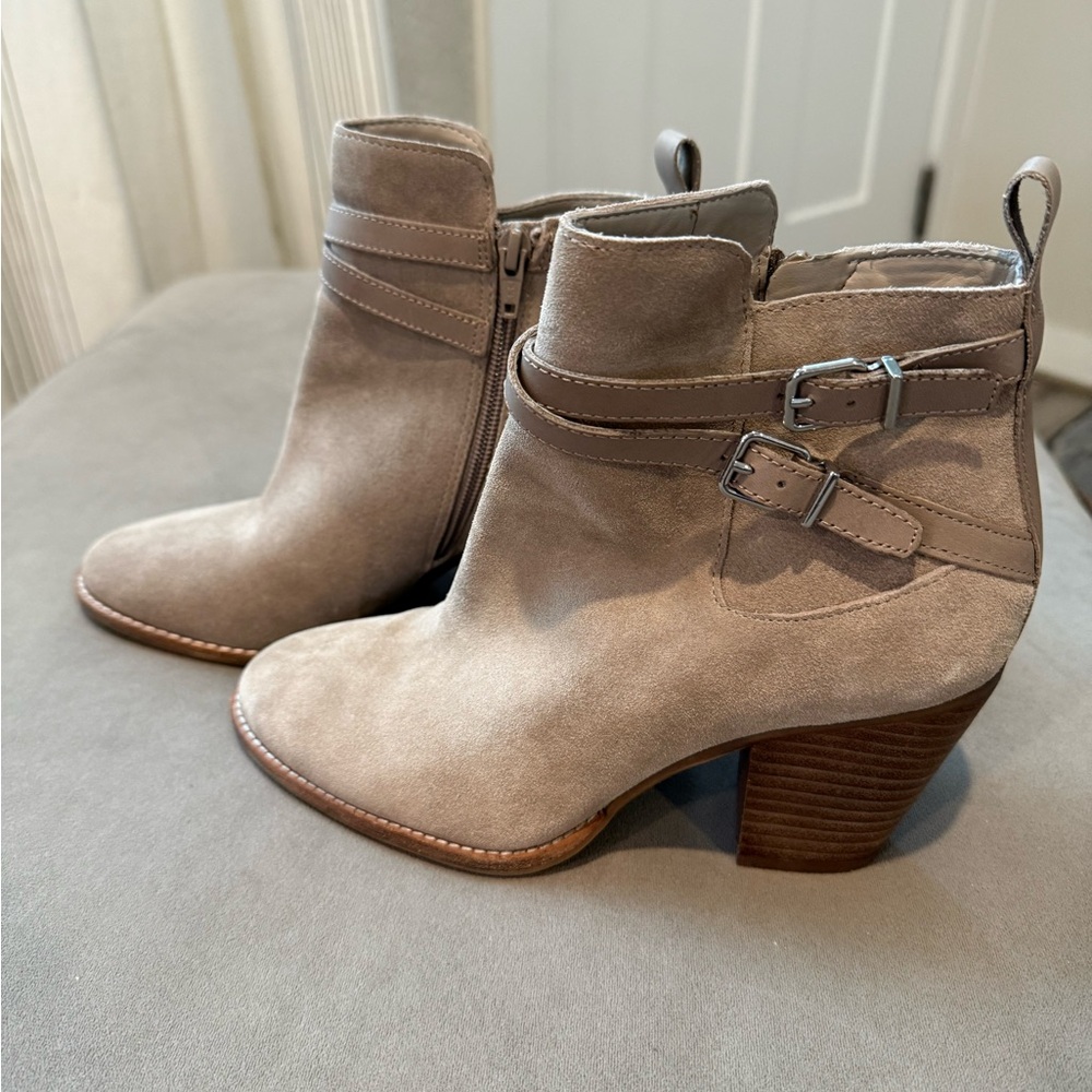 Suede Booties - size 8